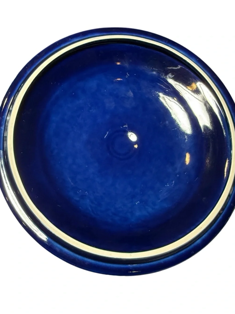 Cobalt Blue Lidded Ceramic Casserole Dish
